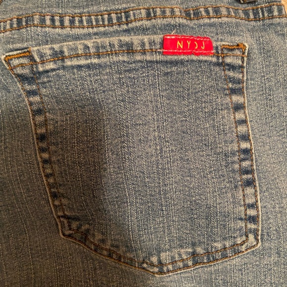NYDJ Y2K cropped straight leg denim jeans style: Marilyn size 12 - Picture 9 of 10